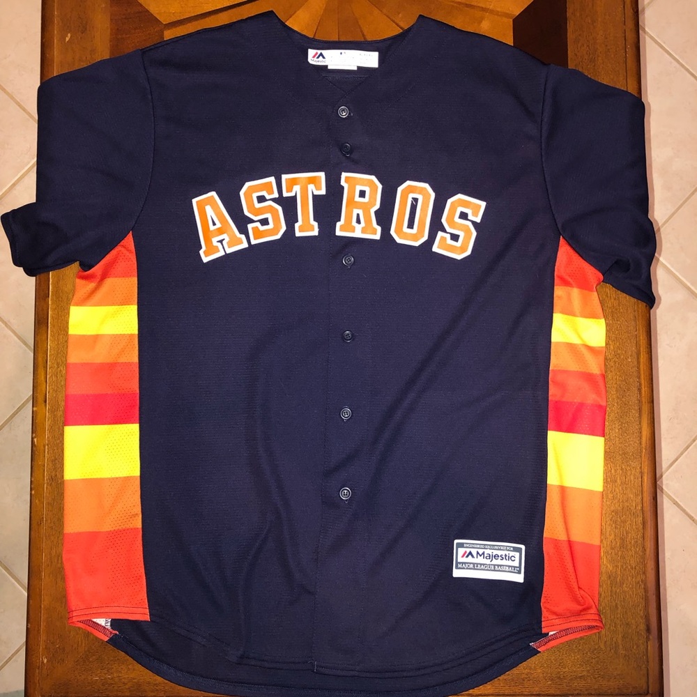 Astros Alex Bregman CoolBase Jersey - NAVY